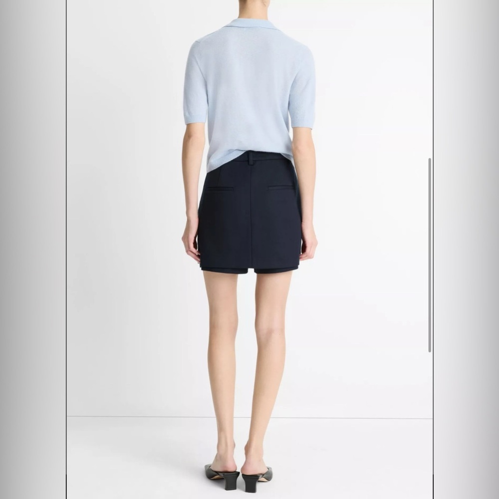 VINCE 100% Silk Polo in Sky Mist Size XL NWT - Picture 3 of 7
